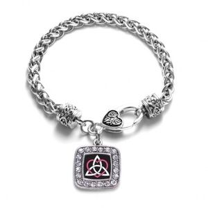 InSpired Silver Celtic Sisters Knot Charm Bracelet